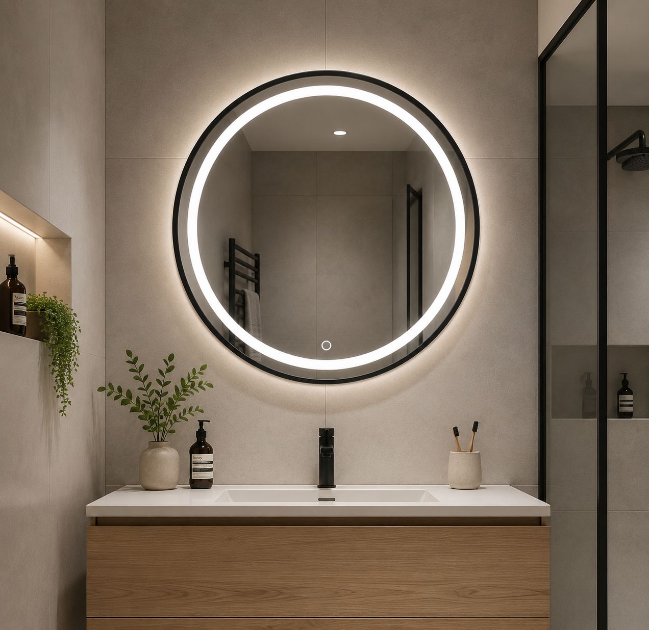 Espejo LED circular 60cm - Imagen 2